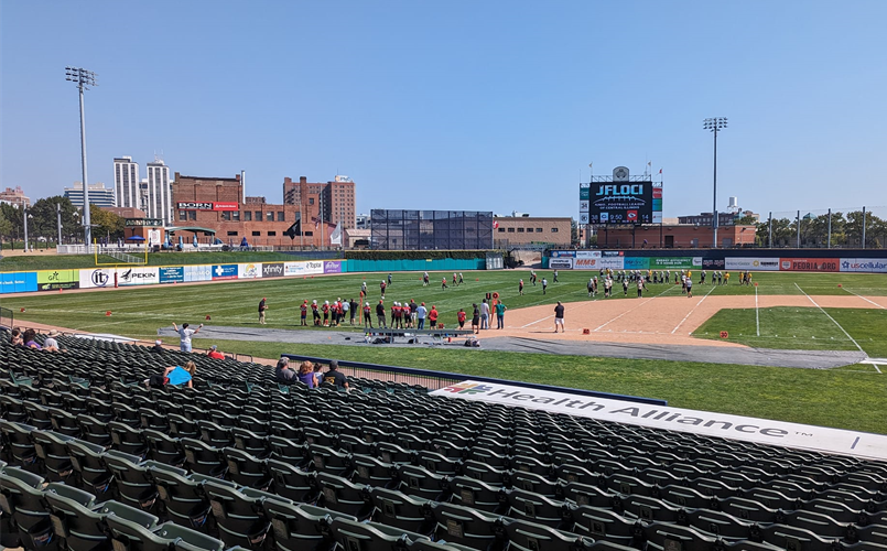 Playing at Dozer Park