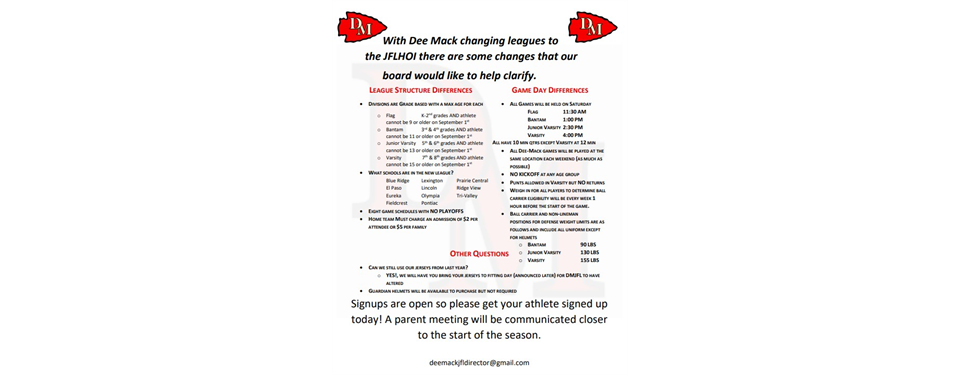 2026 League Changes 